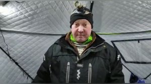 зимняя ночная рыбалка с дизельной автономкой в палатке МирКемпинга 2020