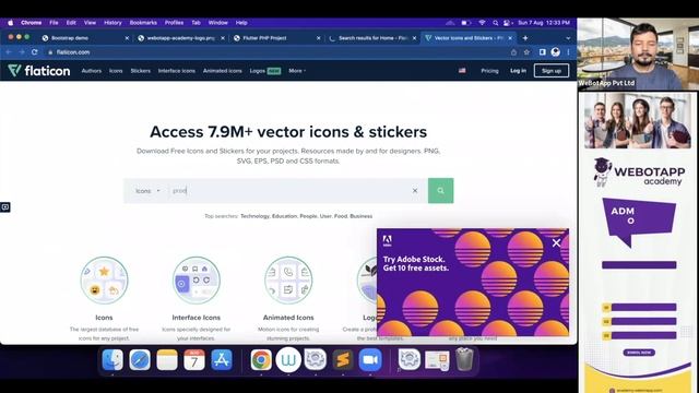 How To Design Dashboard Page Using Bootstrap (Part 5) | Flutter, PHP, Mysql Tutorial Series смотреть онлайн