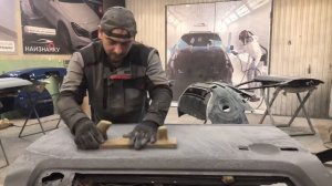 Подготовка авто к покраске[как зачистить грунт на авто]