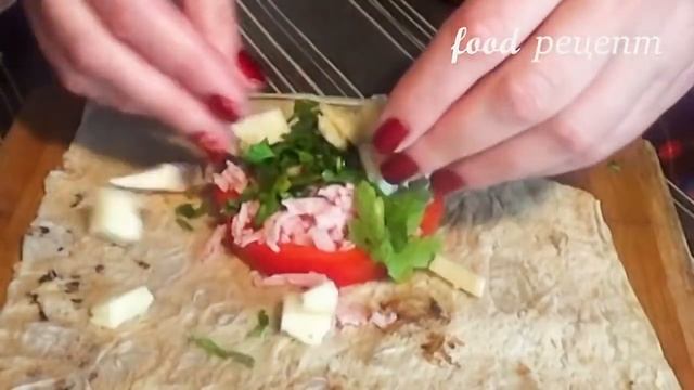 ЗАВТРАК ЗА 10 МИНУТ Трубочки из лаваша Беру ЛАВАШ ПОМИДОРЫ СЫР и БЫСТРЫЙ ЗАВТРАК РЕЦЕПТ смотреть онлайн