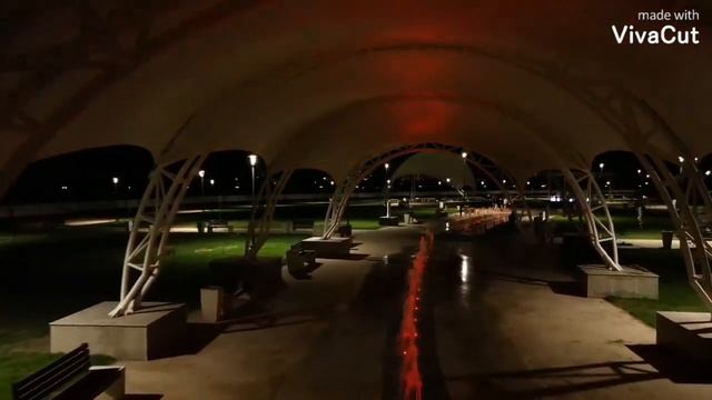 Новая набережная в Атырау! Вечерний Атырау! Набережная с высоты птичьего полета. Видеосъемки дроном смотреть онлайн