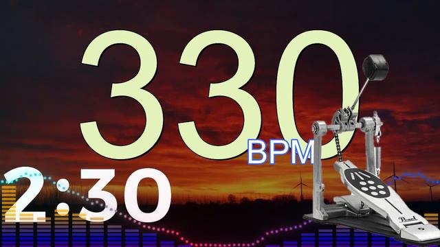 330BPM　BassDrum kick①　5minutes Drums Metronome смотреть онлайн