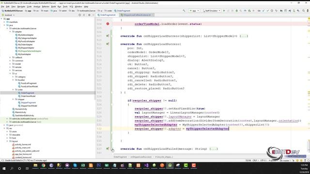 Kotlin Android Tutorial - New Eat It part 50 Select Shipper to ship order смотреть онлайн