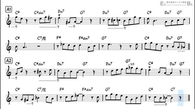 It's Only a Paper Moon - Easy Solo Example for Alto Sax смотреть онлайн