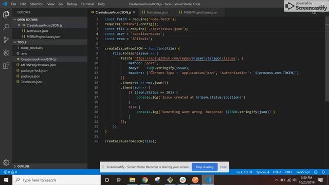 Create Multiple GitHub Issues Automatically with Node and GitHub API смотреть онлайн