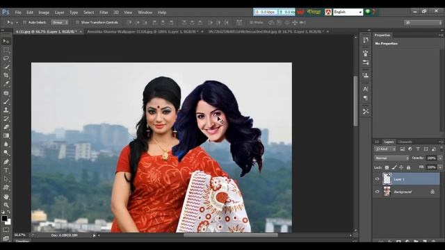Dress Change in Photoshop || ছবিতে পোশাক পরিবর্তনের আরো এক ধাপ смотреть онлайн
