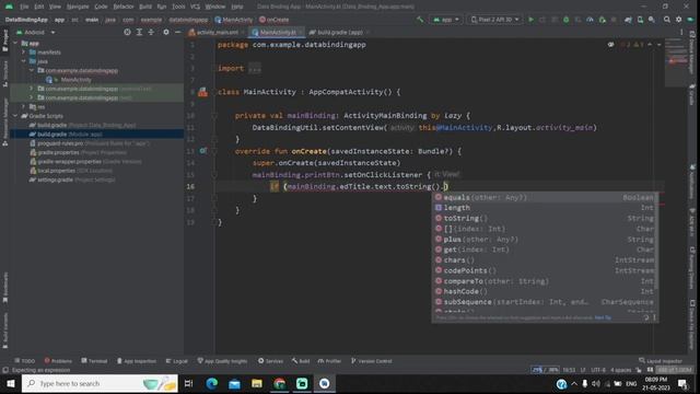 How to Implement Data Binding in Activity in Android Studio Kotlin смотреть онлайн