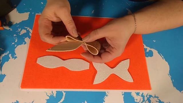 Бант из фоамирана. Брошь, заколка, оформление подарка. С выкройкой шаблона смотреть онлайн