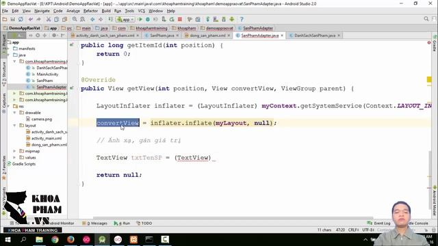 Phần 2 - Bài 5: Custom Adapter Listview смотреть онлайн