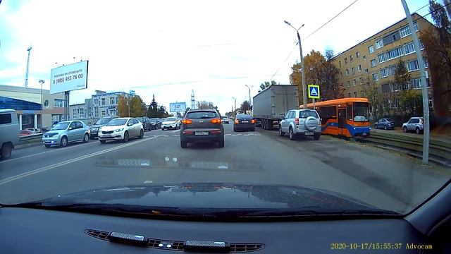 видеорегистратор Advocam A101 (день пасмурно)