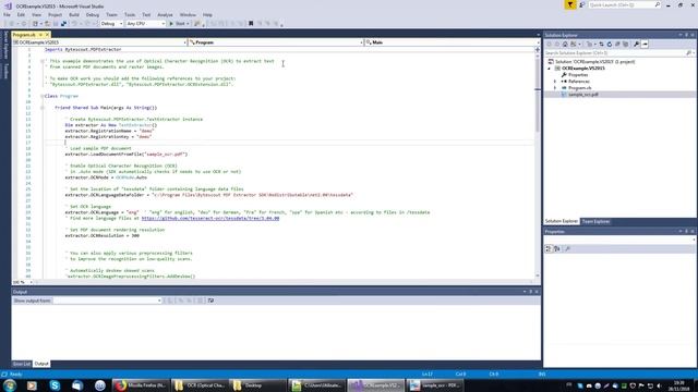 PDF Extractor SDK - VB.NET - OCR (Optical Character Recognition) смотреть онлайн