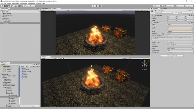 Advanced Fire Effect Tutorial With Unity Particles. смотреть онлайн