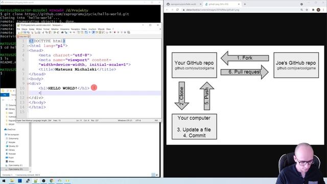 [Kurs Gita w praktyce] Jak działa GitHub Fork i Pull Request? ⌨️ cz.13 (#37) смотреть онлайн