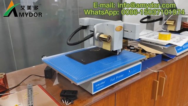 AMD3025 Gold Foil Printer on Leather No Need for Plate Making смотреть онлайн