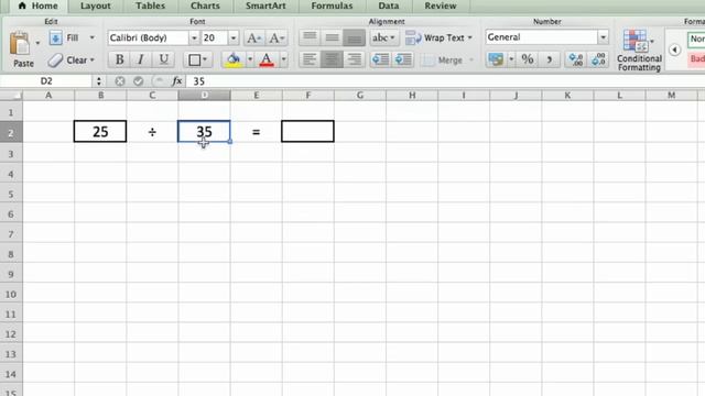 How to Use Division in Excel : Using Microsoft Excel смотреть онлайн