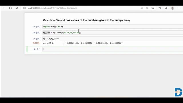 Sine and Cosine | Numpy Trigonometric Functions | Numpy Python Tutorial смотреть онлайн