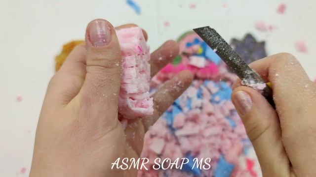 ASMR soap?Congratulations on March 8?Поздравляю с 8 марта ?Режу сухие залипушки из мыльной стружки смотреть онлайн