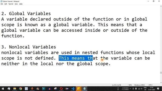 Python Tutorial #22 - Variable Scope (local, global, nonlocal) in Python Programming смотреть онлайн