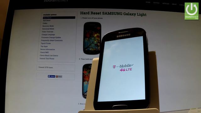 How to Hard Reset SAMSUNG Galaxy Light - Format SAMSUNG смотреть онлайн