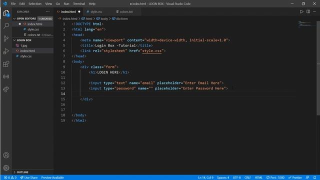 How To Create A Login-Box Using Html And Css | Step by Step Tutorial смотреть онлайн