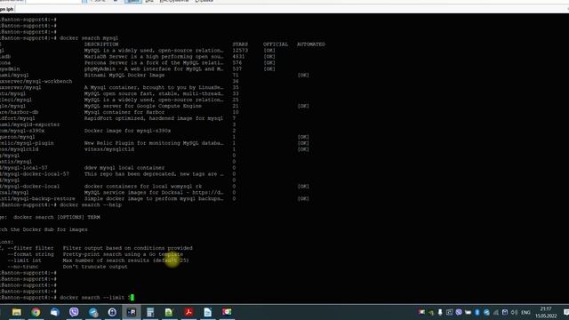 Использование docker search - Ubuntu 20.04 (IPHOSTER.NET) смотреть онлайн