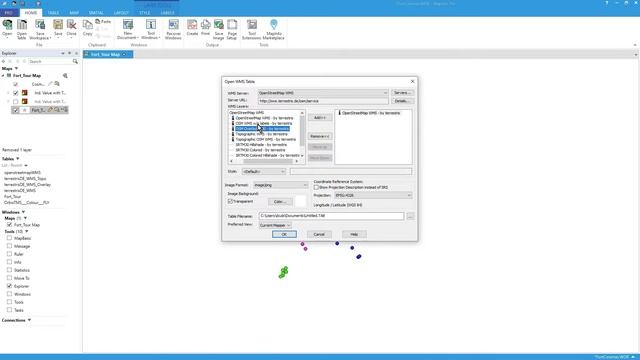MapInfo Pro - Free World Data! How To Use OpenStreetMap Web Service (WMS)
