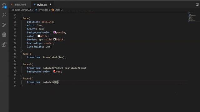 3D Cube Using CSS3 смотреть онлайн