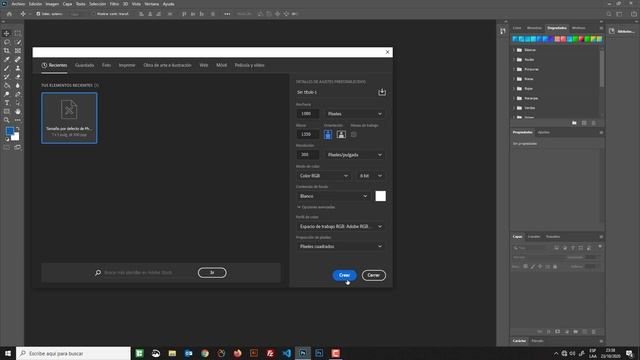 Error al crear nuevo documento en photoshop cc 2020 смотреть онлайн