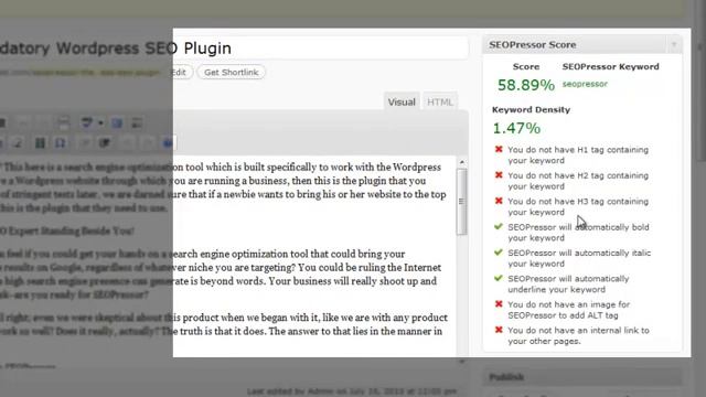 SEOPressor Wordpress Plugin смотреть онлайн
