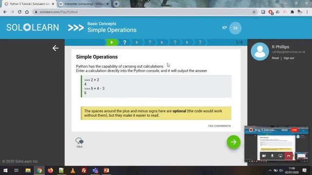 Year 8 Live Lesson 1 - Python смотреть онлайн