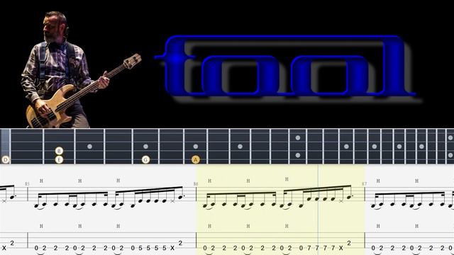 TOOL -  Eulogy (Bass Tabs, Notation And Tutorial) By Justin Chancellor