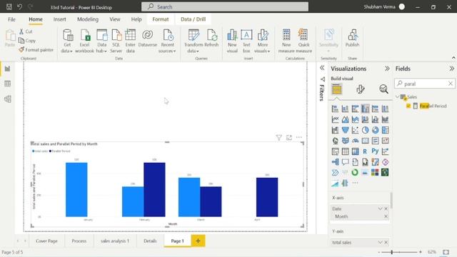 #powerbi #comparison #month #quarterly #Use of Parallelperiod in Power Bi (Tutorial - 33) смотреть онлайн