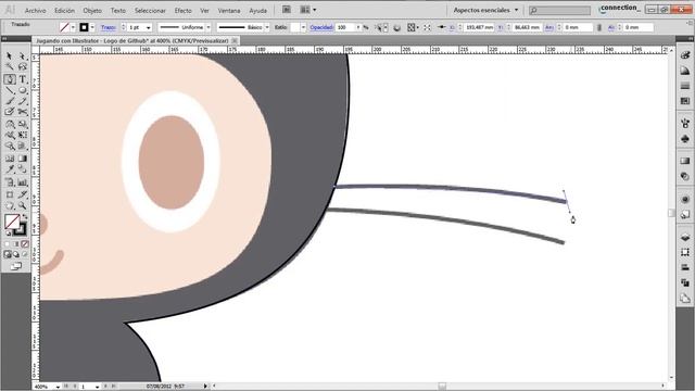 Jugando con Illustrator - Logo de Github @devcornejo смотреть онлайн