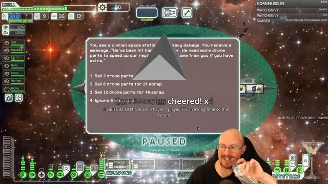 FTL Hard mode, WITH pause, Viewer ships! The Submarine! смотреть онлайн
