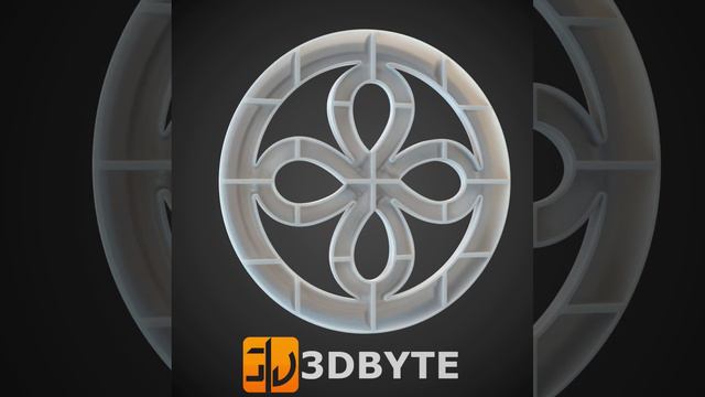 #3dmodel - Round #decor 59 || Круглый декор 59 #3dbyte #3dprint