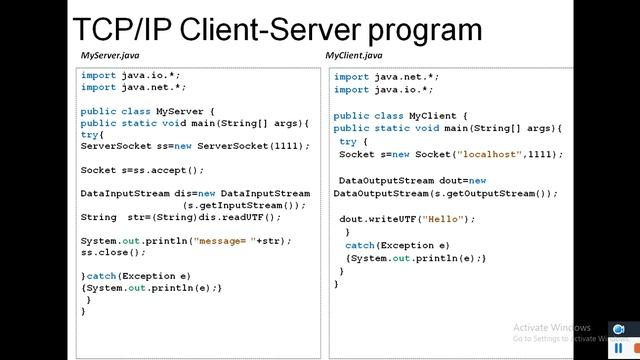Implementation of Socket with Example смотреть онлайн