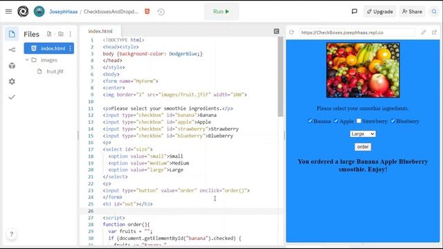 Checkboxes and Dropdowns in JavaScript смотреть онлайн