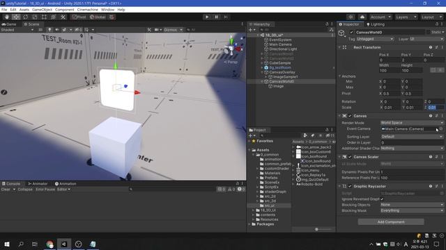 Unity : 3D UI in World Space смотреть онлайн