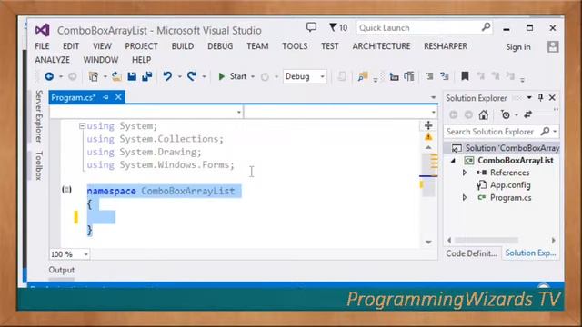 C# WinForms S2E2 : ComboBox - Fill From ArrayList