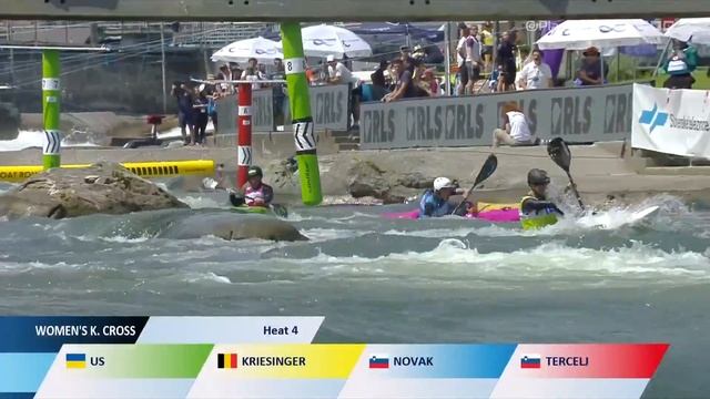 Women's Kayak Cross Heat 4 / 2023 ICF Canoe-Kayak Slalom World Cup Ljubljana Slovenia смотреть онлайн