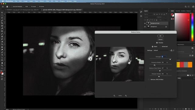 How to Reduce Noise in Photoshop CC | How to Improve Photo Quality in Photoshop CC смотреть онлайн