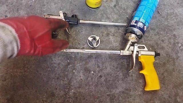 Как разобрать пистолет для монтажной пены.