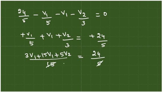 Nodal Analysis - Super Node -Problem 3.9 - Fundamentals of Electric Circuits - 5th edition смотреть онлайн