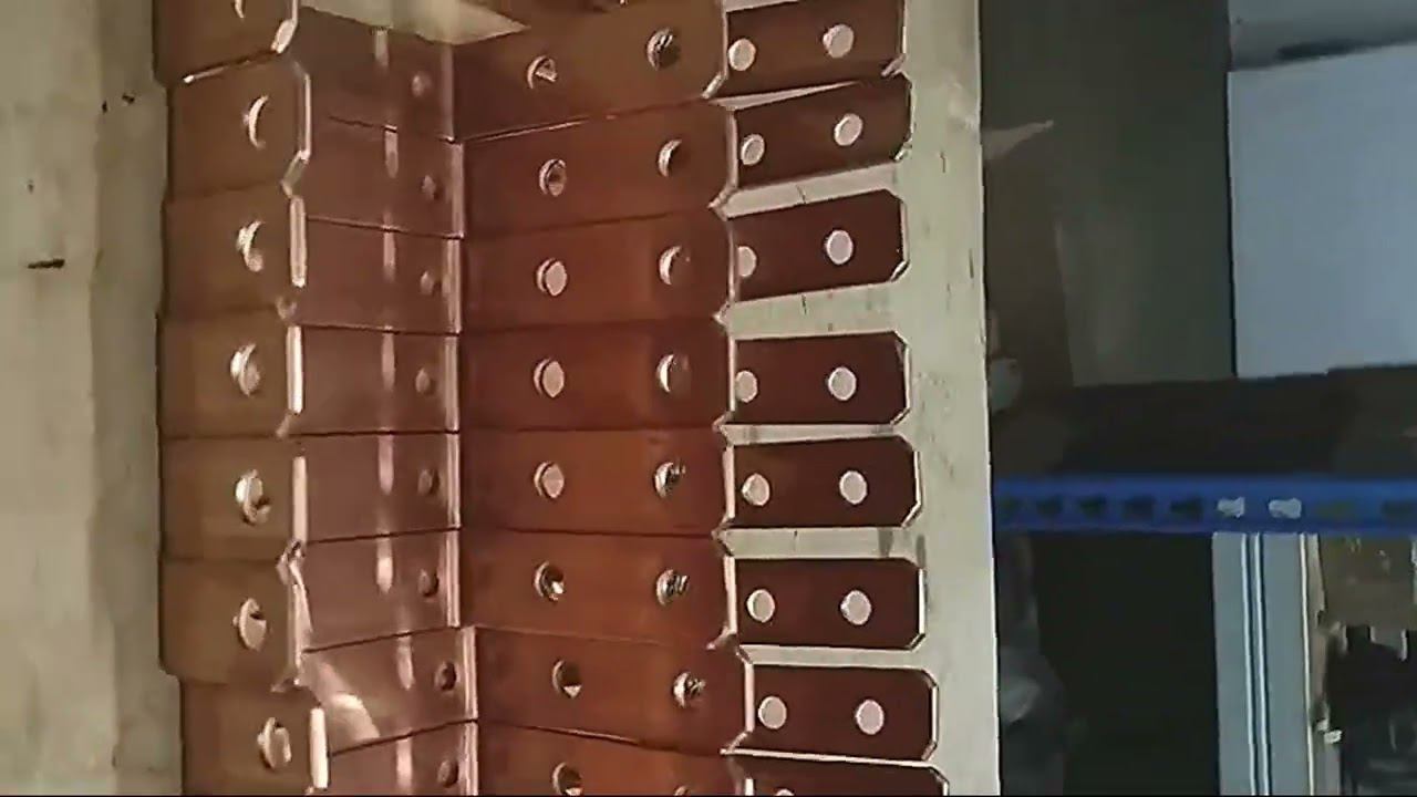 Новые кронштейны из медной шины сечением 4х30 мм. смотреть онлайн