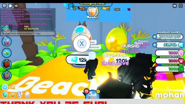 Pet Simulator Z Uncopylocked and Link (Summer Event) смотреть онлайн