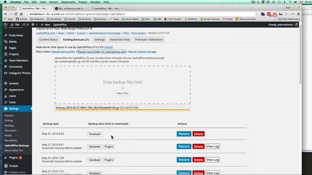 Update WordPress Development Database with FTP and UpdraftPlus (no need for cPanel or MyPhpAdmin) смотреть онлайн
