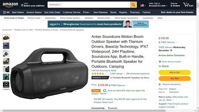 This Anker Soundcore Motion Boom Outdoor Speaker is $33 Off Right Now! смотреть онлайн