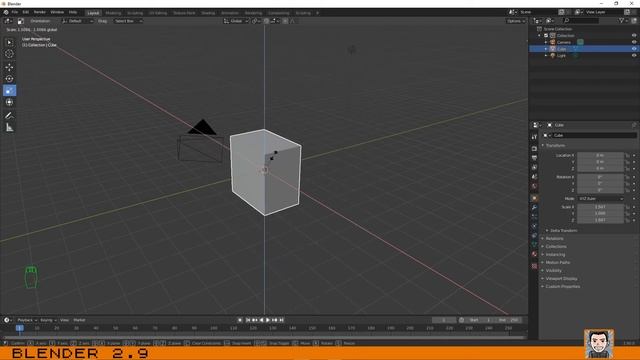 Blender 2.9: Part 1.9 - Basic Transformation смотреть онлайн