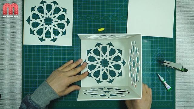 how to Lighting cube Islamic Pattern with pvc / Diy Lighting Lamp cube with Islamic Pattern pvc смотреть онлайн