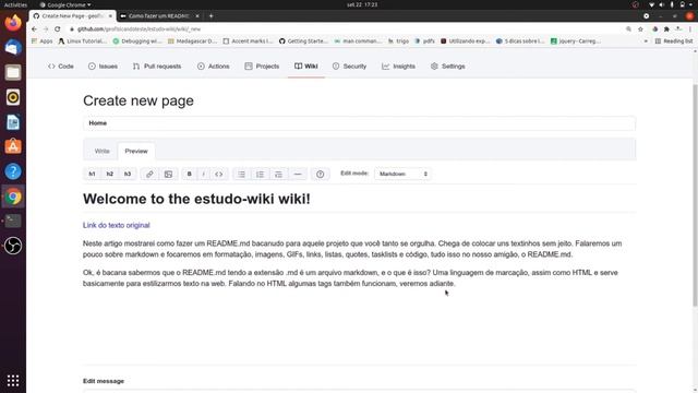 Curso Git/Github #32 - Documentação profissional com Github Wiki (Parte 2) смотреть онлайн